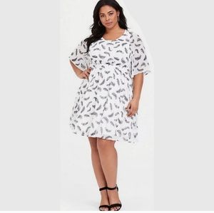 Torrid feather design dress